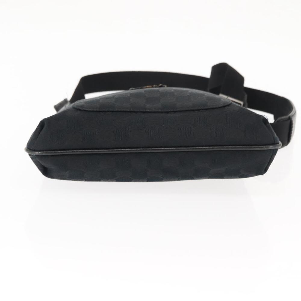 GUCCI GG Canvas Shoulder Bag Black Silver 122793 Auth 146012 - Picture 5 of 16